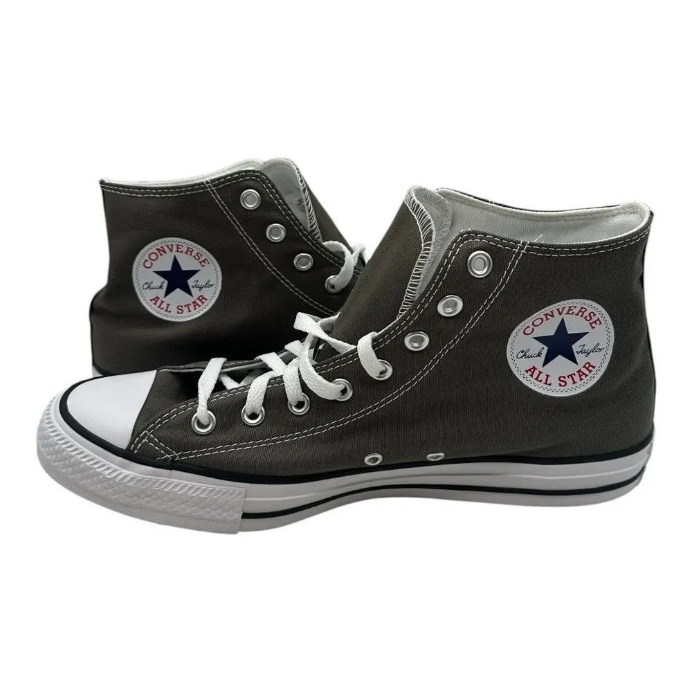 Converse Chuck Taylor All Star Hi Top Canvas Sneakers Men's Size 9 Charcoal Gray - Picture 3 of 10